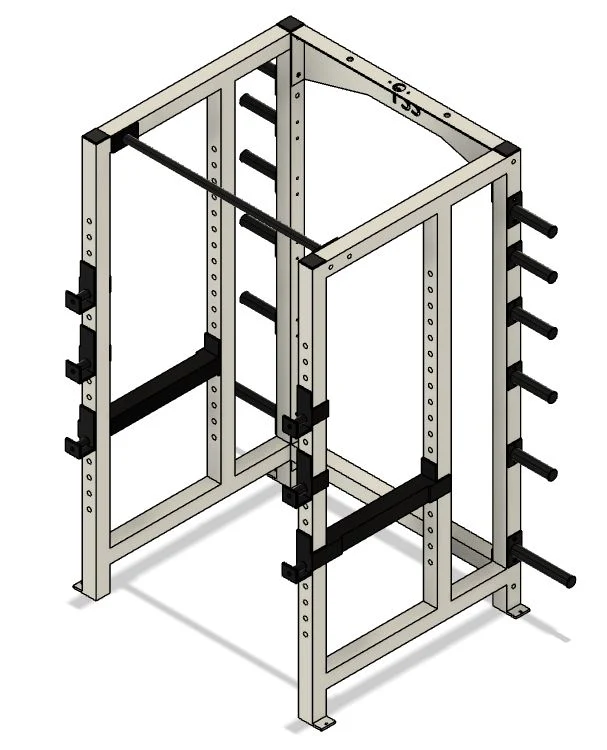 3x3 Power Rack with weight storage - Image 11