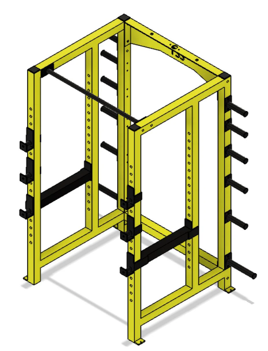 3x3 Power Rack with weight storage - Image 12