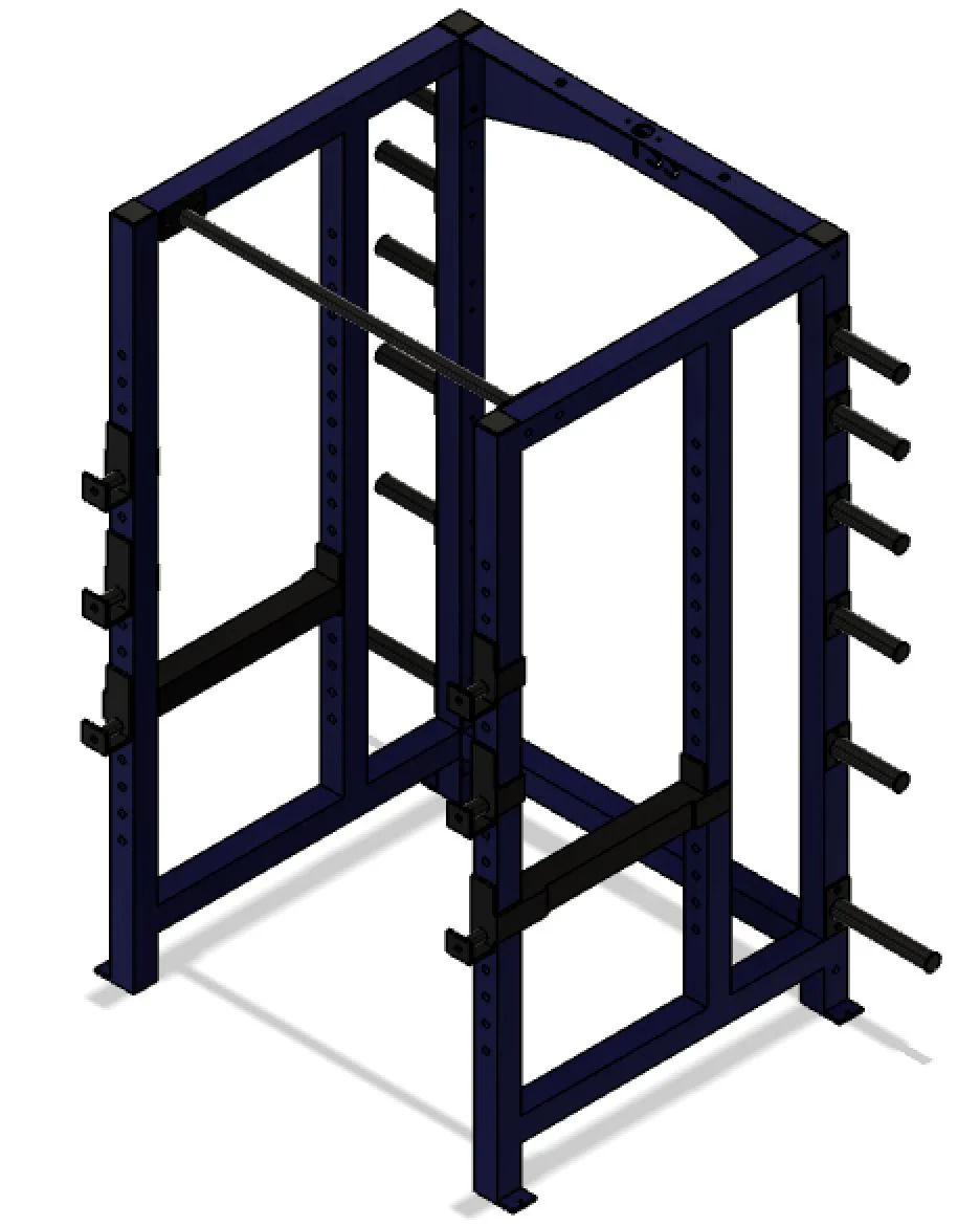 3x3 Power Rack with weight storage - Image 6