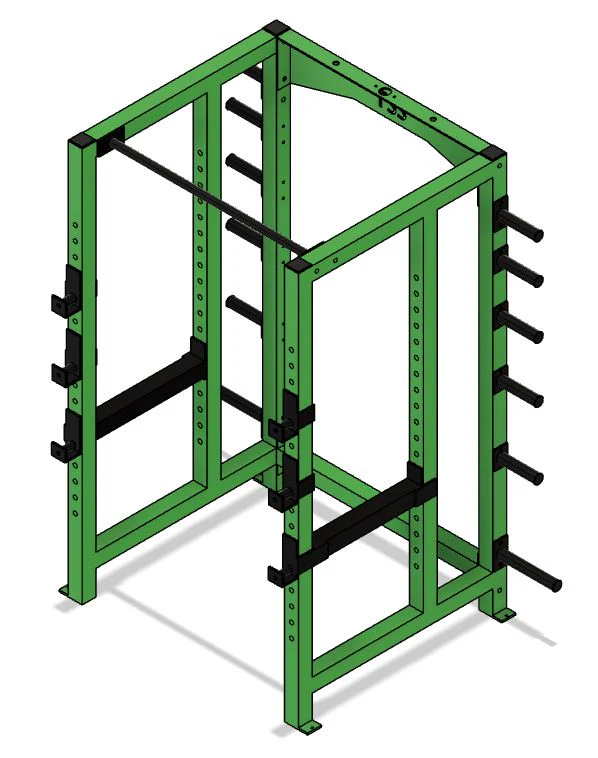 3x3 Power Rack with weight storage - Image 8
