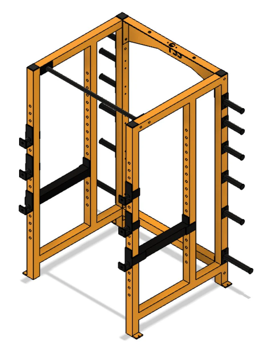 3x3 Power Rack with weight storage - Image 9